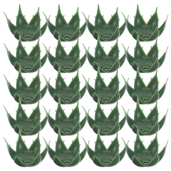 Masteelf 50pcs DIY Flower Calyxes Supplies Artificial Flower Calyxes Plastic DIY Dried Flower Receptacle Calyxes Flower Arrangement Supplies for DIY Craft Flower Making Green Wedding Cake Green