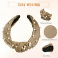 thumbnail image 4 of Diadema de Perlas Anudadas Unique Bargains Casual Caqui 17x12x3.5cm, 4 of 7