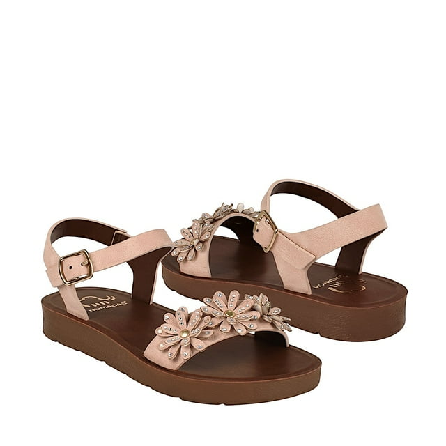 SANDALIAS NIÑA NOMADAS 053 SIMIPIEL ROSA 18-21