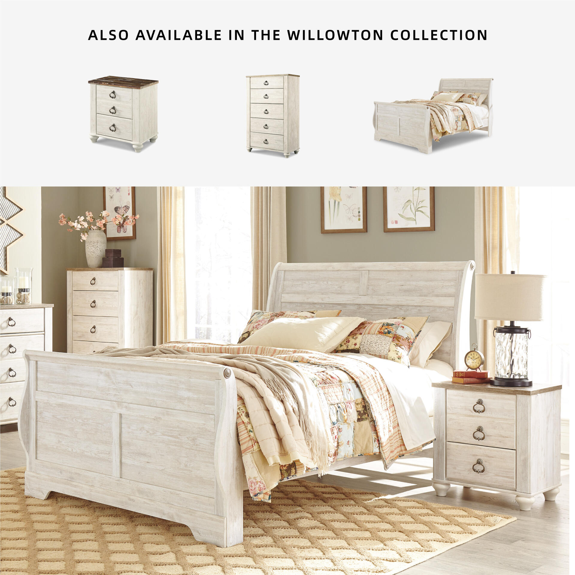 Signature Design by Ashley Willowton 2-Drawer Nightstand photo 6