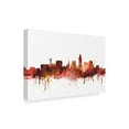 thumbnail image 2 of Trademark Fine Art 'Lincoln Nebraska Skyline Red' Canvas Art by Michael Tompsett, 2 of 4