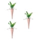 thumbnail image 4 of 3x Decoraciones de zanahorias de Pascua Suministros de manualidades Decoración de juguetes Zanahorias de tela versátiles Cuadrícula naranja, 4 of 9