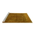 thumbnail image 2 of Ahgly Company Machine Washable Indoor Square Persian Yellow Traditional Area Rugs, 3' Square, 2 of 4
