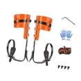 thumbnail image 2 of Pinchos para trepar árboles, equipo para trepar árboles, herramienta de pedal antideslizante, ajustable para r ramas, actividades al aire libre, Sin cinturón naranja, 2 of 8