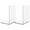 Clear*2, variant on Clear Bookends, Plastic Book Ends for Shelves, Heavy Duty Streaks Bookend Decorative for Books, Non-Slip Book Shelf Dividers Holder Stopper for Tabletop, Great for Office Home, 1 Pcs, 4.7x4.7x7.3"