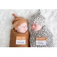 thumbnail image 3 of Lulujo Baby Hello World Newborn Bamboo Hat and Swaddle Blanket Set, 3 of 6