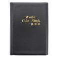thumbnail image 1 of EeaseMX Álbum de colección de monedas conmemorativas con 120 compartimentos, carpeta de volumen para guardar monedas (negro), 1 of 8