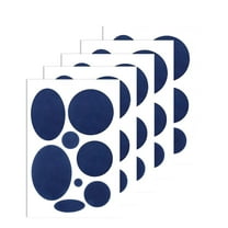 NOGIS Puffer Down Jacket Repair Patch Kit 40pcs/5 Sheets, Blue Nylon Fabric Repair Patch Self Adhesive Waterproof Stick On Patches Tape for Jackets Coat Clothing Tent Sleeping Bags Pants Holes