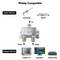 onn. 2 Way HD Digital High Performance Coax Cable Splitter