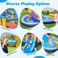 thumbnail image 5 of GVN 6-in-1 Inflatable Bouncer with Water Park, Jumping Castle with 678W Blower for Yard, Outdoor, Multicolor, 5 of 7