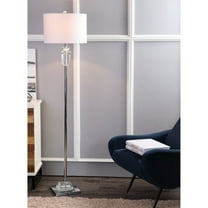 JONATHAN Y Aria 63" Crystal/Metal LED Floor Lamp, Clear/Chrome, JYL1046A