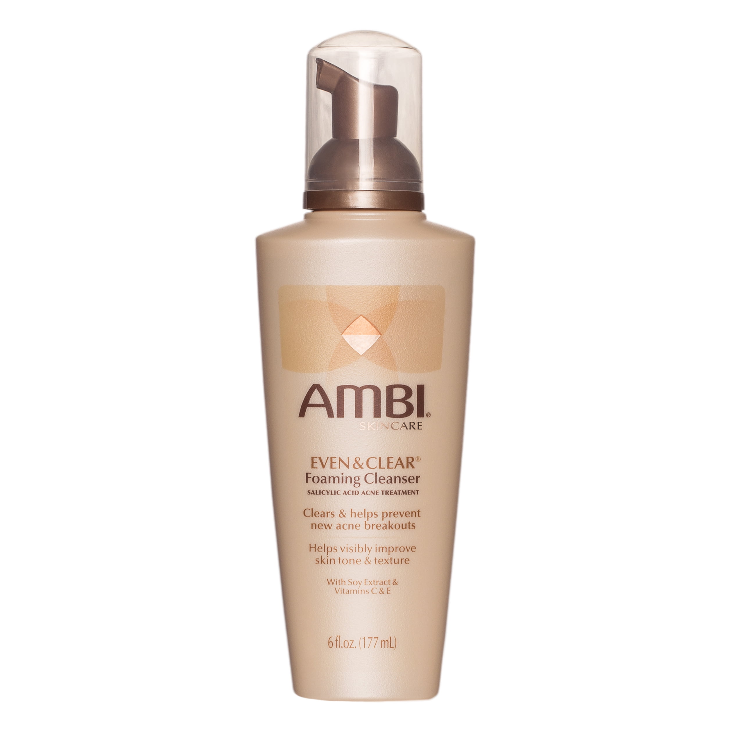 Ambi Even &amp; Clear Foaming Cleanser, 6 oz