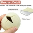 thumbnail image 3 of Uxcell 2 Pcs Pelotas de Tenis Pre-cortadas para Andadores, Accesorios Universales de Pelotas Deslizantes Pre-cortadas para Patas de Muebles y Protección del Suelo, Blanco Oscuro, 3 of 6