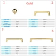 thumbnail image 4 of Solid Hardware Zinc Alloy Mirror Kitchen Cupboard Pulls European Style Drawer Knobs Cabinet Handles GOLD 128MM, 4 of 8