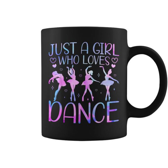 Just A Girl Who Loves Dance Lover Girl Dancing Coffee Mugs