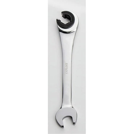 

T-T Tubing Ratchet Combination Wrench Flexible Adjustable Head Wrench Hand Tools Ring Gear Wrench Maintenance Tools(8mm Fixed Type)-0