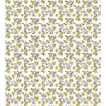 thumbnail image 3 of Ambesonne Spring Duvet Cover Sets, Swallow Birds Yellow Flowers, 2-King, Mauve Brown Mustard, 3 of 3