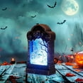 thumbnail image 5 of LED Tombstone Night Light Halloween Decoration, Skull Pattern with Glow Effect, 125x36x70mm Size, Battery Powered for Indoor Use, 5 of 6