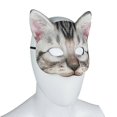 thumbnail image 1 of Halloween Cat Mask Half Face Animal Cosplay Party Props for Unisex Costume Events, 1 of 4