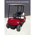 thumbnail image 6 of Gusto™ Yamaha Drive Golf Cart Rear Flip Seat Kit for All Years - Black, 6 of 6