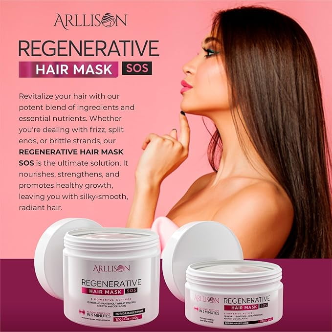 Grehge In Molecular Repair Hair Mask for Damaged Hair- Luxurious Deep Conditioner Treatment for Dry, Damaged Hairs - Promotes Growth, Shine, and Softness - Hair Care Solution (8 OZ)