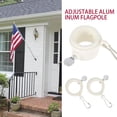 thumbnail image 1 of Dosaele 2Pcs Flagpole Mounting Rings 360 Degree Rotating Clip Aluminum Alloy Spinning Flag Pole Kit Free Heavy Duty Flagpole Hardware, 1 of 10