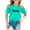 Mint Green, variant on Children City Place Name Theme Printed T Shirt Boys And Girls Casual Comfortable Top