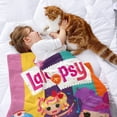 thumbnail image 2 of Suministros de fiesta Lalaloopsy anti-pilling, suave, ligera, esponjosa y acogedora de lujo para hogar y cocina – Perfecta para niños y adultos,130X150cm, 2 of 6
