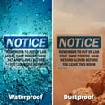 thumbnail image 6 of (2 Pack) Remember To Put On Lab Coat Shoe Covers OSHA Notice Sign 14 Inch X 10 Inch Indoor / Outdoor Rust-Free Aluminum Metal Signs for Workplace, Workshop, and Construction Site, Made, 6 of 8