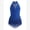 Blue, variant on IBTOM CASTLE Halter Tassel Latin Dance Dress for Girls Sparkly Rhinestone Fringe Bodysuit Kids Ballroom Dancing Leotards Salsa Jazz Outfit Black