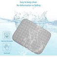 thumbnail image 4 of Summer Cooling Mat & Sleeping Pad- Water Absorption Top, Materials Safe, Easy Carry, EZ Clean. Keep Cooling for Pets, Kids and Adults.(Navy Blue, 28" x 22"), 4 of 5