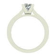 thumbnail image 3 of Princess Cut Diamond Engagement Ring Riviera Shank 1.32 CT 14K White Gold (F,VS1), 3 of 5