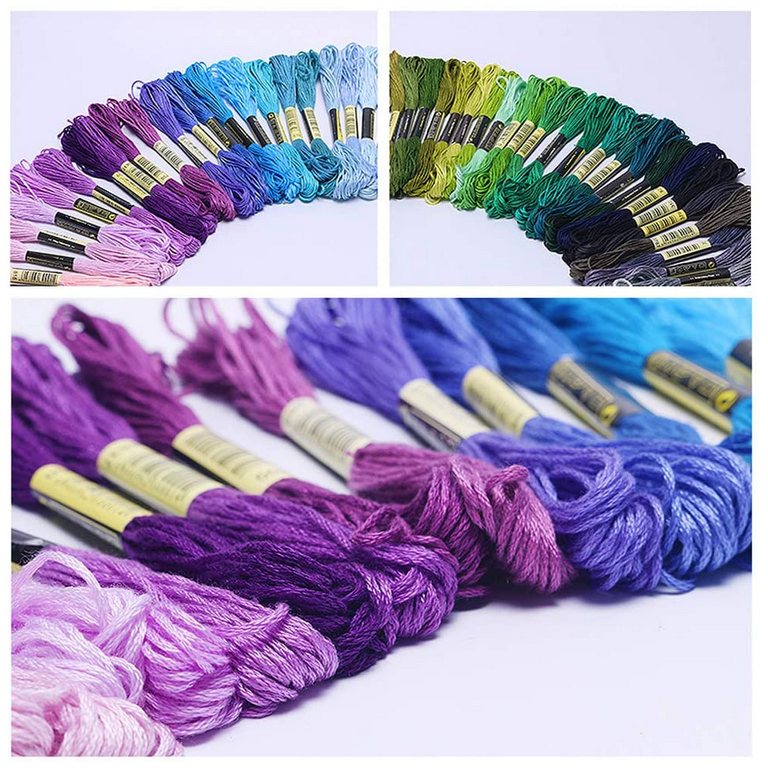 Rainbow Colors Embroidery Floss - Cross Stitch Threads - Friendship  Bracelets Floss - Crafts Floss- Hand Embroidery Thread 25 Skeins Per Pack