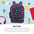 thumbnail image 2 of Mochila+bolsa almuerzo aislada Bentgo Kids Prints: duradera, liviana, estampados coloridos unisex, tela resistente al agua, correas acolchadas (Cohete), 2 of 3