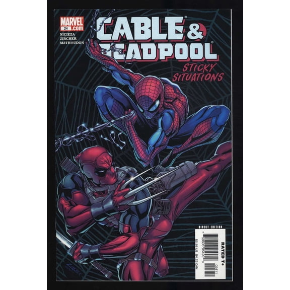 Cable & Deadpool #24 NM+ 9.6 1st Spider-Man Meeting! Comic Book