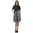 thumbnail image 2 of Moomaya Short Sleeve Dresses Women Scoop Neckline Printed Dresses With Pockets, 2 of 6