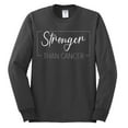 thumbnail image 2 of Wild Bobby Stronger Than Cancer Distressed Breast Cancer Awareness Men Long Sleeve Shirt, Charcoal, XX-Large, 2 of 6