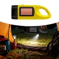 thumbnail image 6 of GARENDE Hand Crank Solar Powered Flashlight Camping Lamp for Climbing Hiking Working Yellow, 6 of 9