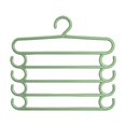 thumbnail image 1 of WRKEKC Clearance 5-Tier Trouser Rack - Pants Hanger with Clips | Space-Saving | Black/White | Closet Organizer, 1 of 6