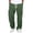 1#Dark Green, variant on Men's Woven Loose-Fit Cargo Pant - Multi-Pocket Baggy Pant with Drawstring Waist, Ideal for Outdoor, Travel, Casual, Great as Men's Cargo Pants or Joggers,Black M