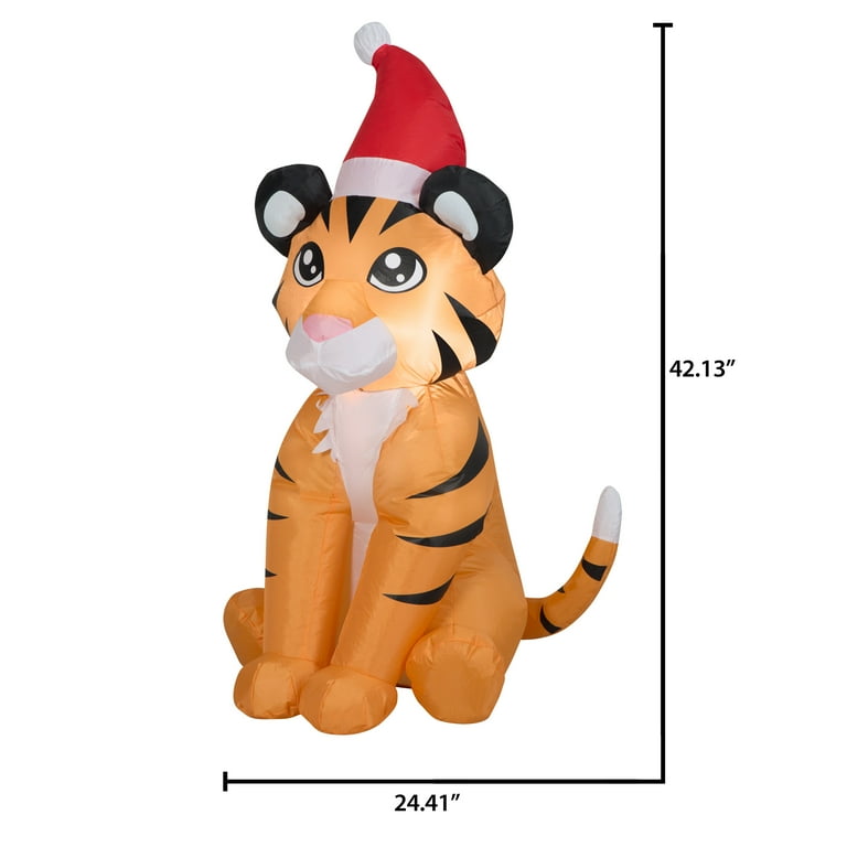 NIB high quality Rare Gemmy Christmas Tiger Yard Inflatable Decoration