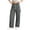 #04 Gray 【Mix, Match & Rotate: Stock Up on Daily Colors】, variant on Women's Cargo Pants, Wide Leg Pants with Elastic Waist, Drawstring & Pockets, Outdoor Hiking Athletic Gym Wear | VerBelle,Army Green L