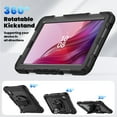 thumbnail image 5 of For Lenovo Tab M9 9.0 inch 2023 TB-310XU/TB-310FU, 360 Rotating Shockproof Cover with Stand, Screen Protector, Shoulder Strap, Black, 5 of 7