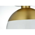 thumbnail image 5 of Living District Eclipse 12 Inch Flush Mount Frosted White Shade in Satin Gold, 5 of 9
