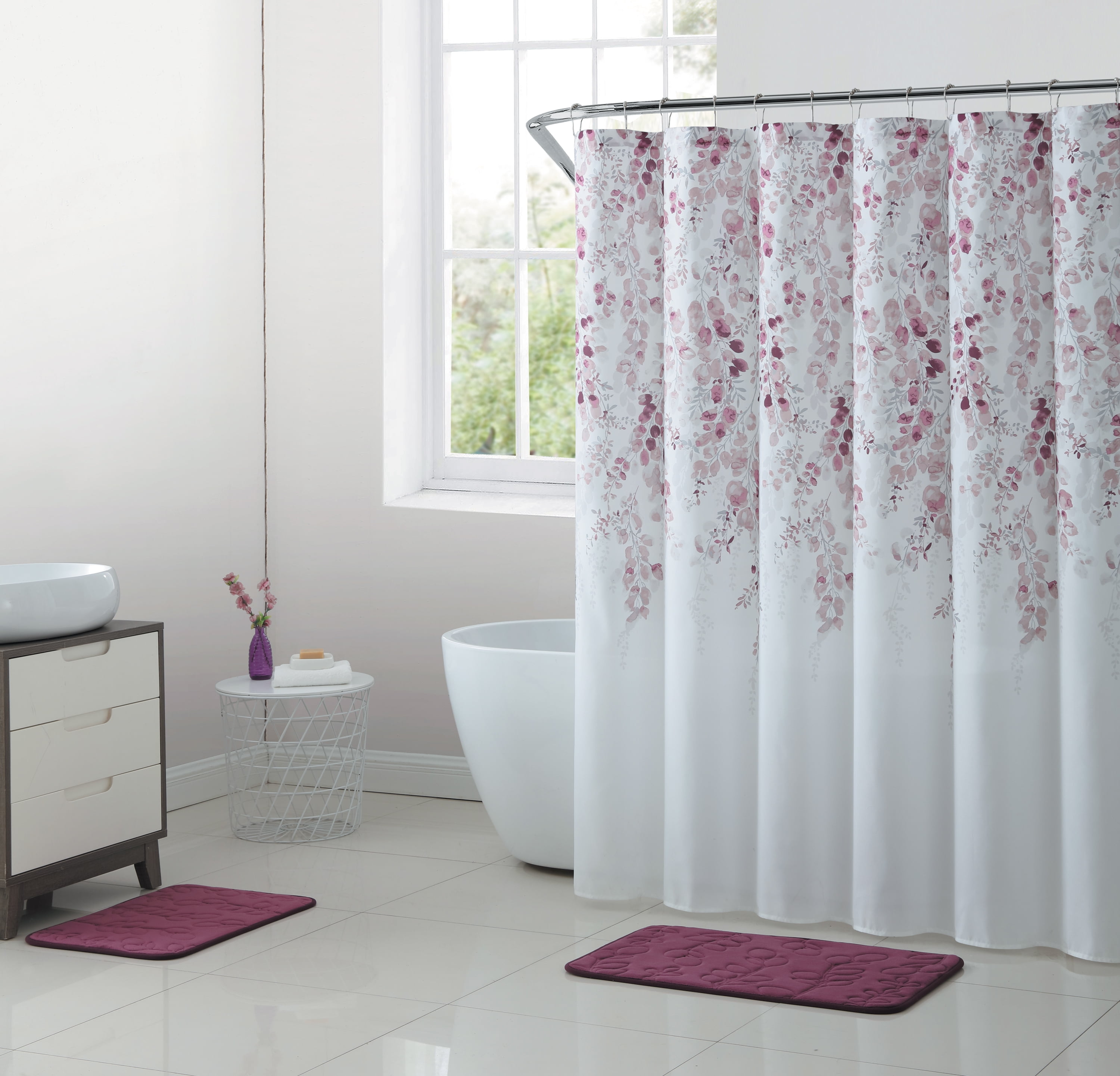 Details about   Dinosaur Shower Curtain With 12 Hooks Bath Mat Bathroom Toilet Cover Rug Set 