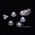 thumbnail image 5 of 100 Pieces 4 Size Earring Pads Silicone Comfort Earring Cushions for Clips on Earrings, Clear, 5 of 5