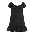 thumbnail image 5 of No Boundaries Mini Dress with Puff Sleeves, Women's, 5 of 5