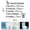 thumbnail image 1 of Toilet Rules Bathroom Removable Wall Sticker Vinyl Art Decals DIY Home Decor, 1 of 6