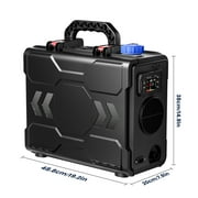Hcalory Diesel Air Heater, TB2 2025 updated 12V 8KW All-In-One Portable Handheld Toolbox with Bluetooth APP Control and adapter for Car Trucks Boat Bus RV Trailer Motor-Homes and Camper