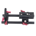 thumbnail image 1 of Camera Quick Release Base Kit, Adjustable Mount Aviation Aluminum Alloy Camera Rail Riser Rig System With Bottom Rubber Cushion For Telephoto Lens, 1 of 8